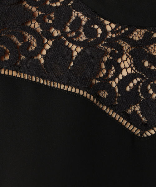 SHIPS（シップス）の「レースハイネックブラウス（シャツ/ブラウス・レディース・ブラック/オフホワイト/オリーブ/イエロー・ONE SIZE）」の14枚目の写真