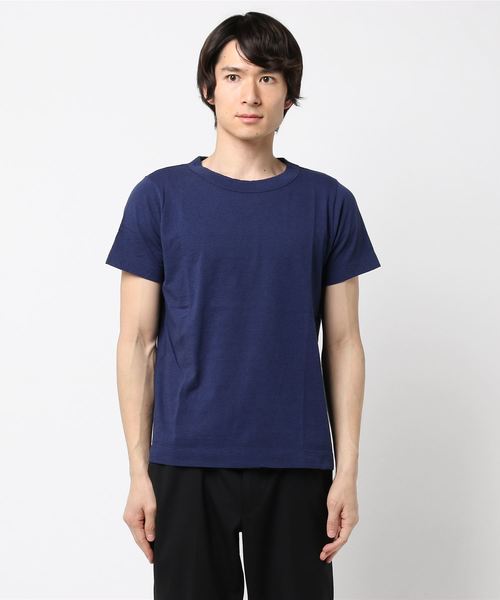 homspun(ホームスパン)の「homspun / 半袖 Tシャツ <MEN>(Tシャツ/カットソー・メンズ・ブラック/ネイビー/ホワイト・SMALL)」の6枚目の写真
