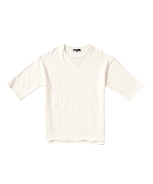 MinoriTY（マイノリティ）の「裏毛ビッグシルエット半袖カットソー Tシャツ スウェット ワイド （Tシャツ/カットソー・メンズ・ブラック/杢グレー/ピンク系その他/オフホワイト/ベージュ・FREE）」の13枚目の写真