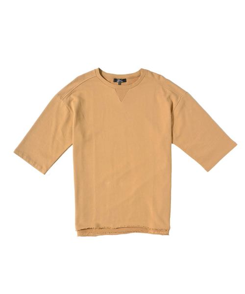 MinoriTY（マイノリティ）の「裏毛ビッグシルエット半袖カットソー Tシャツ スウェット ワイド （Tシャツ/カットソー・メンズ・ブラック/杢グレー/ピンク系その他/オフホワイト/ベージュ・FREE）」の16枚目の写真