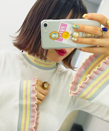 apres jour | マルチカラーネックフリルトップス【ZOZOTOWN限定アイテム】(Tシャツ/カットソー)