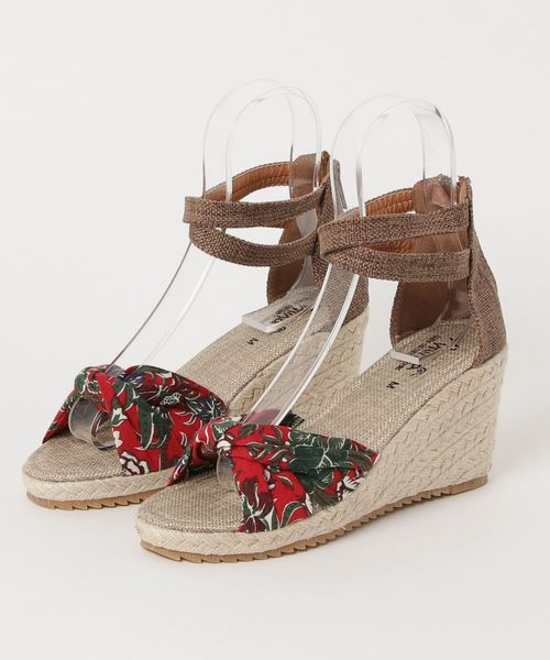 チャイハネ（チャイハネ）の「【チャイハネ】レトロハワイアンウェッジサンダル（サンダル・レディース・ネイビー/レッド・MEDIUM）」の9枚目の写真