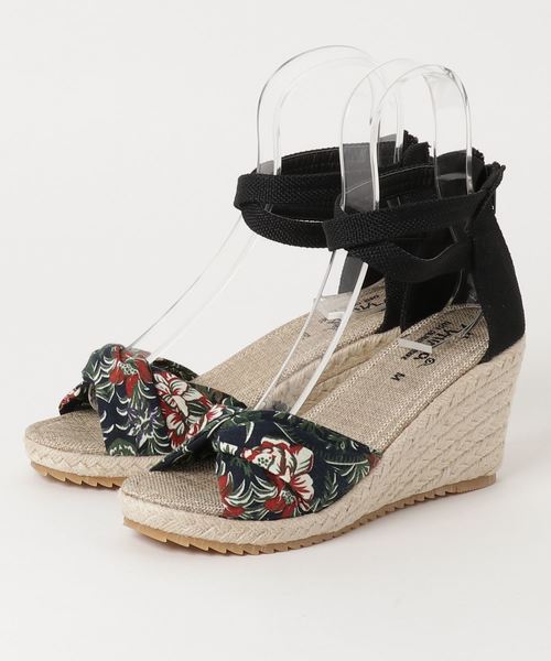 チャイハネ（チャイハネ）の「【チャイハネ】レトロハワイアンウェッジサンダル（サンダル・レディース・ネイビー/レッド・MEDIUM）」の6枚目の写真