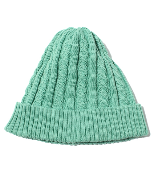 BEAMS（ビームス）の「DELUXE CLOTHING / FEATHER（ニットキャップ/ビーニー・メンズ・ミント/ネイビー・ONE SIZE）」の2枚目の写真