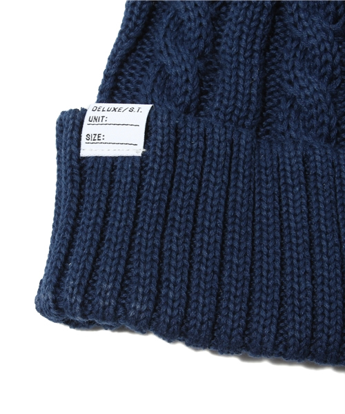 BEAMS（ビームス）の「DELUXE CLOTHING / FEATHER（ニットキャップ/ビーニー・メンズ・ミント/ネイビー・ONE SIZE）」の4枚目の写真
