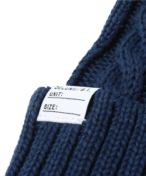 BEAMS（ビームス）の「DELUXE CLOTHING / FEATHER（ニットキャップ/ビーニー・メンズ・ミント/ネイビー・ONE SIZE）」の5枚目の写真