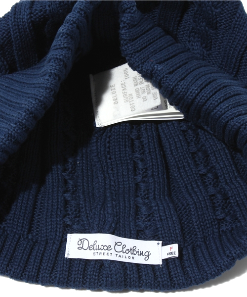 BEAMS（ビームス）の「DELUXE CLOTHING / FEATHER（ニットキャップ/ビーニー・メンズ・ミント/ネイビー・ONE SIZE）」の7枚目の写真