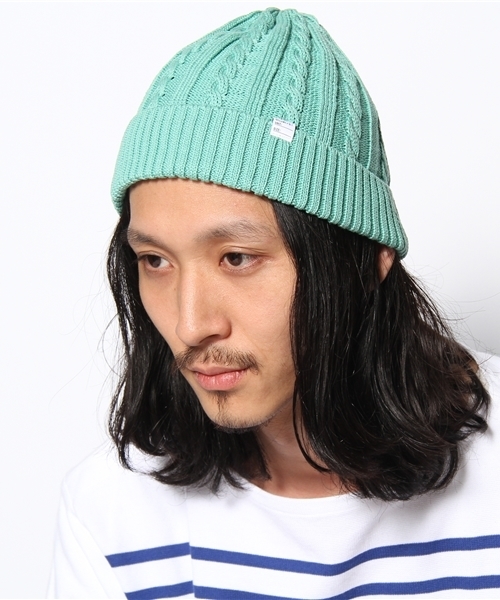 BEAMS（ビームス）の「DELUXE CLOTHING / FEATHER（ニットキャップ/ビーニー・メンズ・ミント/ネイビー・ONE SIZE）」の8枚目の写真