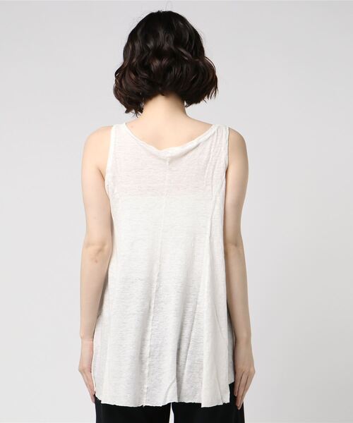 IKKUNA（イクナ）の「flared tank-top（Tシャツ/カットソー・レディース・ホワイト/チャコールグレー/ナチュラル/コバルトブルー/コーラルピンク・1）」の13枚目の写真
