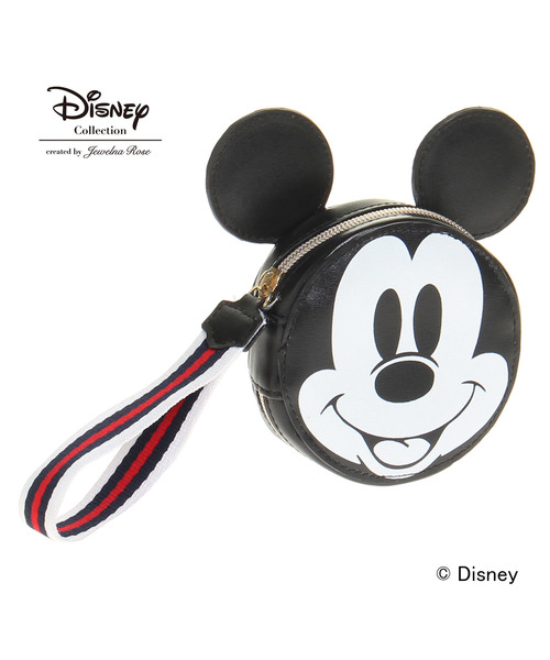 Jewelna Rose ジュエルナローズ の ジュエルナローズ カレッジ ミッキー フェイス型アクセサリーポーチ ポーチ Wear