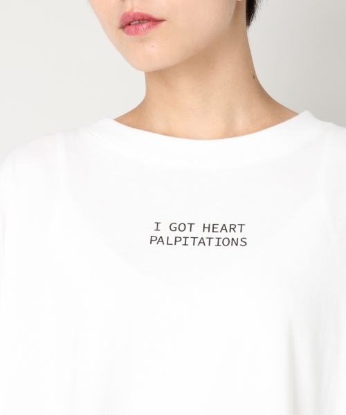 LOWRYS FARM（ローリーズファーム）の「ロゴプリントチュニック　808506（Tシャツ/カットソー・レディース・チャコールグレー/ベージュ/オフホワイト/ボルドー・FREE）」の15枚目の写真