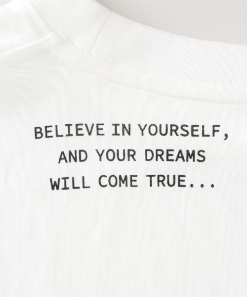 LOWRYS FARM（ローリーズファーム）の「ロゴプリントチュニック　808506（Tシャツ/カットソー・レディース・チャコールグレー/ベージュ/オフホワイト/ボルドー・FREE）」の21枚目の写真