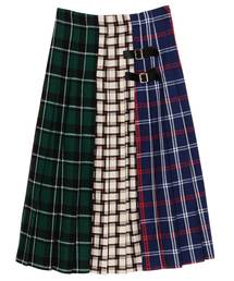 Candy Stripper | CHECK SWITCHED PLEATS スカート(スカート)