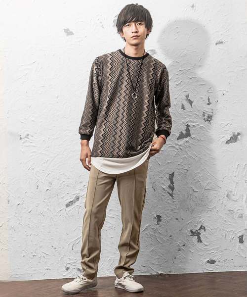 MinoriTY（マイノリティ）の「センタープレステーパードパンツ（その他パンツ・メンズ・グリーン/ブラウン/ブラック・M/L）」の7枚目の写真