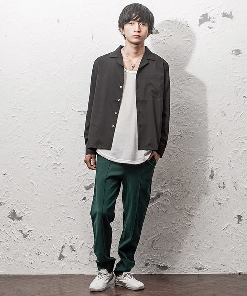 MinoriTY（マイノリティ）の「センタープレステーパードパンツ（その他パンツ・メンズ・グリーン/ブラウン/ブラック・M/L）」の10枚目の写真