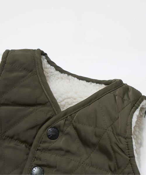 Otonato（オトナト）の「リバーシブルリメイクベスト（ダウンベスト・キッズ・チャコール/アイボリー・80/90/95/100/110/120/130/140）」の9枚目の写真