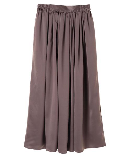 AMERICAN HOLIC（アメリカンホリック）の「・ギャザーロングスカート＊（スカート・レディース・キャメル/グリーン/テラコッタ/モカ/マスタード/ベージュ系その他・FREE）」の8枚目の写真