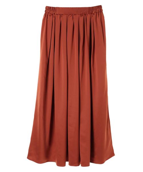 AMERICAN HOLIC（アメリカンホリック）の「・ギャザーロングスカート＊（スカート・レディース・キャメル/グリーン/テラコッタ/モカ/マスタード/ベージュ系その他・FREE）」の9枚目の写真