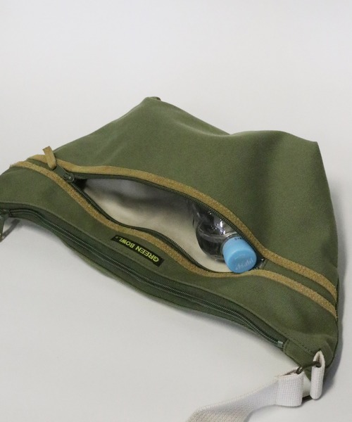 GREEN BOWL（グリーンボウル）の「GREEN BOWL Canvas Body Bag/グリーンボウル キャンバス ボディ バッグ（ボディバッグ/ウエストポーチ・メンズ・オリーブ/カーキ・FREE）」の10枚目の写真