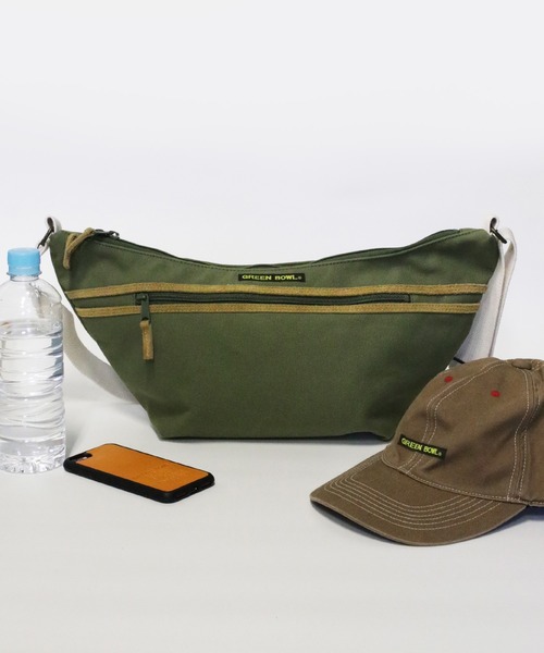 GREEN BOWL（グリーンボウル）の「GREEN BOWL Canvas Body Bag/グリーンボウル キャンバス ボディ バッグ（ボディバッグ/ウエストポーチ・メンズ・オリーブ/カーキ・FREE）」の9枚目の写真