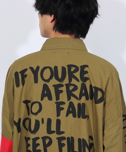 ８(eight)（エイト）の「デコレーション チノ ビッグシャツ ビッグシルエット（シャツ/ブラウス・メンズ・ブラック/ベージュ/カーキ・FREE）」の11枚目の写真