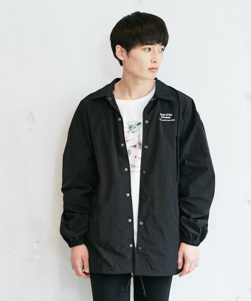 PairPair（ペアペア）の「ロゴプリントコーチジャケット(ユニセックスアイテム)（ナイロンジャケット・レディース・ブラック・MEDIUM/LARGE）」の16枚目の写真