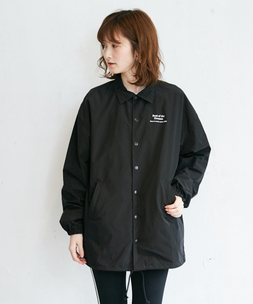 PairPair（ペアペア）の「ロゴプリントコーチジャケット(ユニセックスアイテム)（ナイロンジャケット・レディース・ブラック・MEDIUM/LARGE）」の20枚目の写真