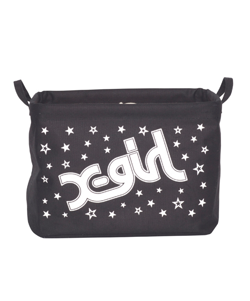 X-girl（エックスガール）の「LOGO STARS MULTI BOX（収納グッズ・レディース・ホワイト/ブラック・ONE SIZE）」の5枚目の写真