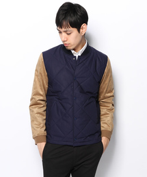 And A | SLEEVEバイカラーキルティングJACKET (ANSOMEONE)(ブルゾン)