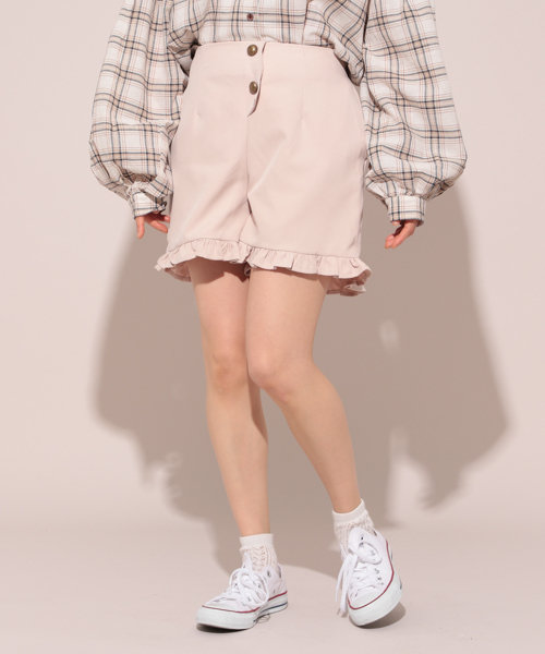apres jour(アプレジュール)の「フリルショートパンツ【ZOZOTOWN限定アイテム】(その他パンツ・レディース・その他/アイボリー/ブラック/サックスブルー・フリー)」の6枚目の写真