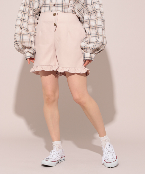 apres jour(アプレジュール)の「フリルショートパンツ【ZOZOTOWN限定アイテム】(その他パンツ・レディース・その他/アイボリー/ブラック/サックスブルー・フリー)」の7枚目の写真