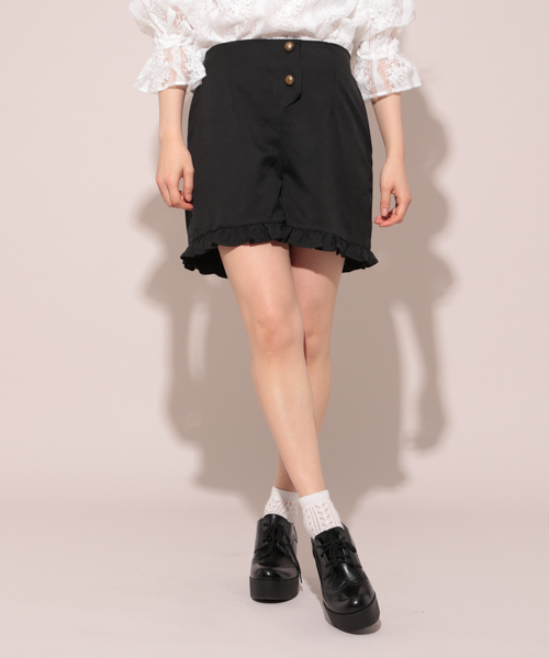 apres jour(アプレジュール)の「フリルショートパンツ【ZOZOTOWN限定アイテム】(その他パンツ・レディース・その他/アイボリー/ブラック/サックスブルー・フリー)」の12枚目の写真