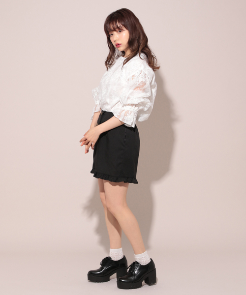 apres jour(アプレジュール)の「フリルショートパンツ【ZOZOTOWN限定アイテム】(その他パンツ・レディース・その他/アイボリー/ブラック/サックスブルー・フリー)」の17枚目の写真