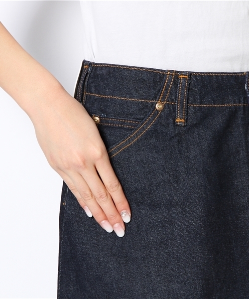 And A（アンドエー）の「フレアスカート (Lee×And A)（デニムスカート・レディース・ホワイト/ネイビー・36/38）」の10枚目の写真