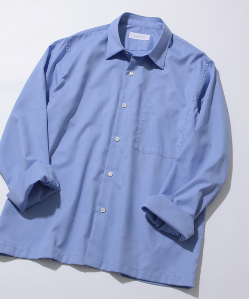 ADAM ET ROPE'(アダムエロペ)の「イージーケアコンフォートシャツ(シャツ/ブラウス・メンズ・ホワイト/ブルー系その他3・M/L)」の2枚目の写真