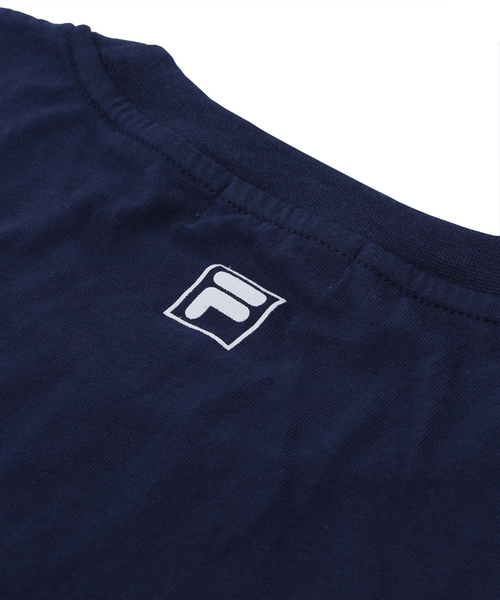 FILA（フィラ）の「∴WEGO/FILA　BOXロゴTシャツ（Tシャツ/カットソー・メンズ・ホワイト/ネイビー・MEDIUM/LARGE）」の8枚目の写真