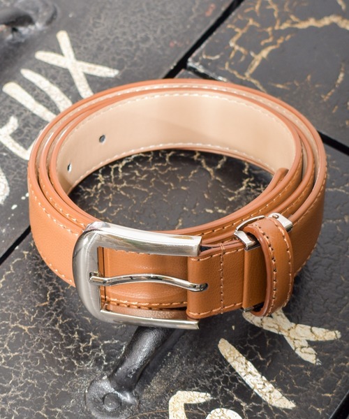 NO WAY(ノーウェイ)の「/ドレスレザーベルト/(ベルト・メンズ・ブラック/ベージュ/ブラウン/ブラック系その他/ベージュ系その他/ブラウン系その他3/ブラウン系その他4/ブラック系その他5/ブラック系その他3/オリーブ/ブラウン系その他/ブラック系その他4/ブラウン系その他2/ブラック系その他6・FREE)」の1枚目の写真