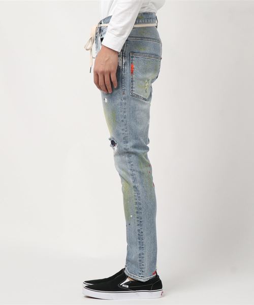 GALLIS ADDICTION（ガリスアディクション）の「GA・NEWカラフルペイントデニムパンツ（デニムパンツ・メンズ・ブルー・S/M/L）」の10枚目の写真