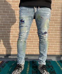 GALLIS ADDICTION | GA・NEWカラフルペイントデニムパンツ(デニムパンツ)
