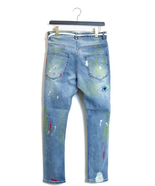 GALLIS ADDICTION（ガリスアディクション）の「GA・NEWカラフルペイントデニムパンツ（デニムパンツ・メンズ・ブルー・S/M/L）」の9枚目の写真