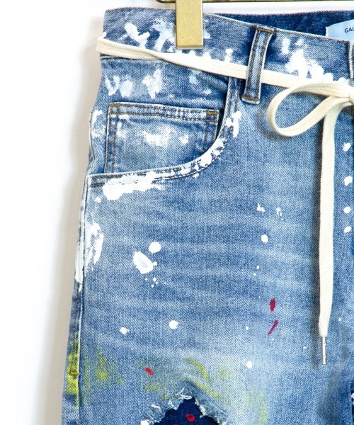 GALLIS ADDICTION（ガリスアディクション）の「GA・NEWカラフルペイントデニムパンツ（デニムパンツ・メンズ・ブルー・S/M/L）」の5枚目の写真
