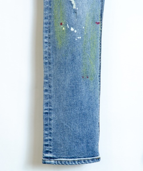 GALLIS ADDICTION（ガリスアディクション）の「GA・NEWカラフルペイントデニムパンツ（デニムパンツ・メンズ・ブルー・S/M/L）」の11枚目の写真