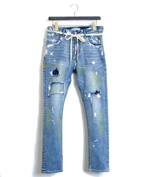 GALLIS ADDICTION（ガリスアディクション）の「GA・NEWカラフルペイントデニムパンツ（デニムパンツ・メンズ・ブルー・S/M/L）」の12枚目の写真