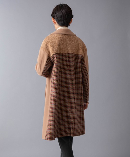 miniyu(ミニュウ)の「LaSRIC/異素材ドッキングチェスターコート(チェスターコート)」 - WEAR