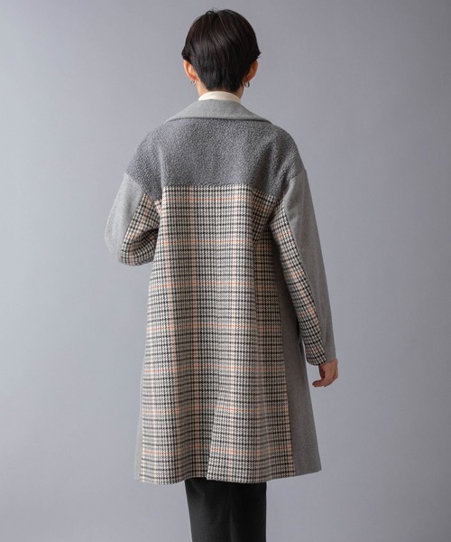 miniyu(ミニュウ)の「LaSRIC/異素材ドッキングチェスターコート(チェスターコート)」 - WEAR