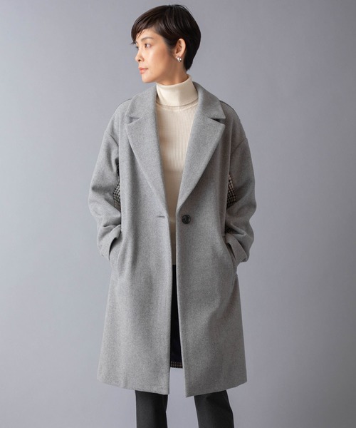 miniyu(ミニュウ)の「LaSRIC/異素材ドッキングチェスターコート(チェスターコート)」 - WEAR