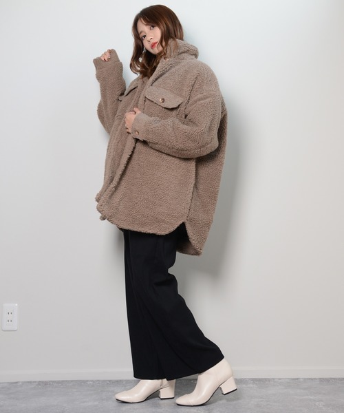 shopnikoniko（ショップニコニコ）の「センターシームスクエアトゥショートブーツ（ブーツ・レディース・ブラック/ホワイト/ブラウン・S/LL/M/L）」の13枚目の写真