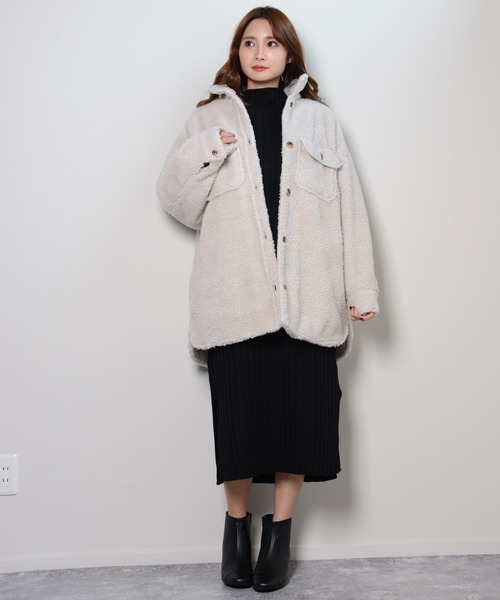 shopnikoniko（ショップニコニコ）の「センターシームスクエアトゥショートブーツ（ブーツ・レディース・ブラック/ホワイト/ブラウン・S/LL/M/L）」の19枚目の写真