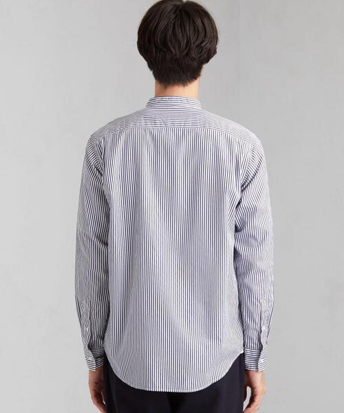 green label relaxing(グリーンレーベルリラクシング)の「CM ドビーロンスト バンドカラー LS シャツ(シャツ/ブラウス・メンズ・ブラウン/ダークグリーン/ネイビー・LARGE/SMALL/MEDIUM/X-LARGE)」の16枚目の写真