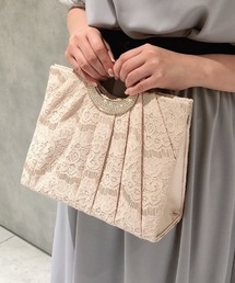 【Cupid Heart】結婚式BAG レースプリーツパーティーバッグ